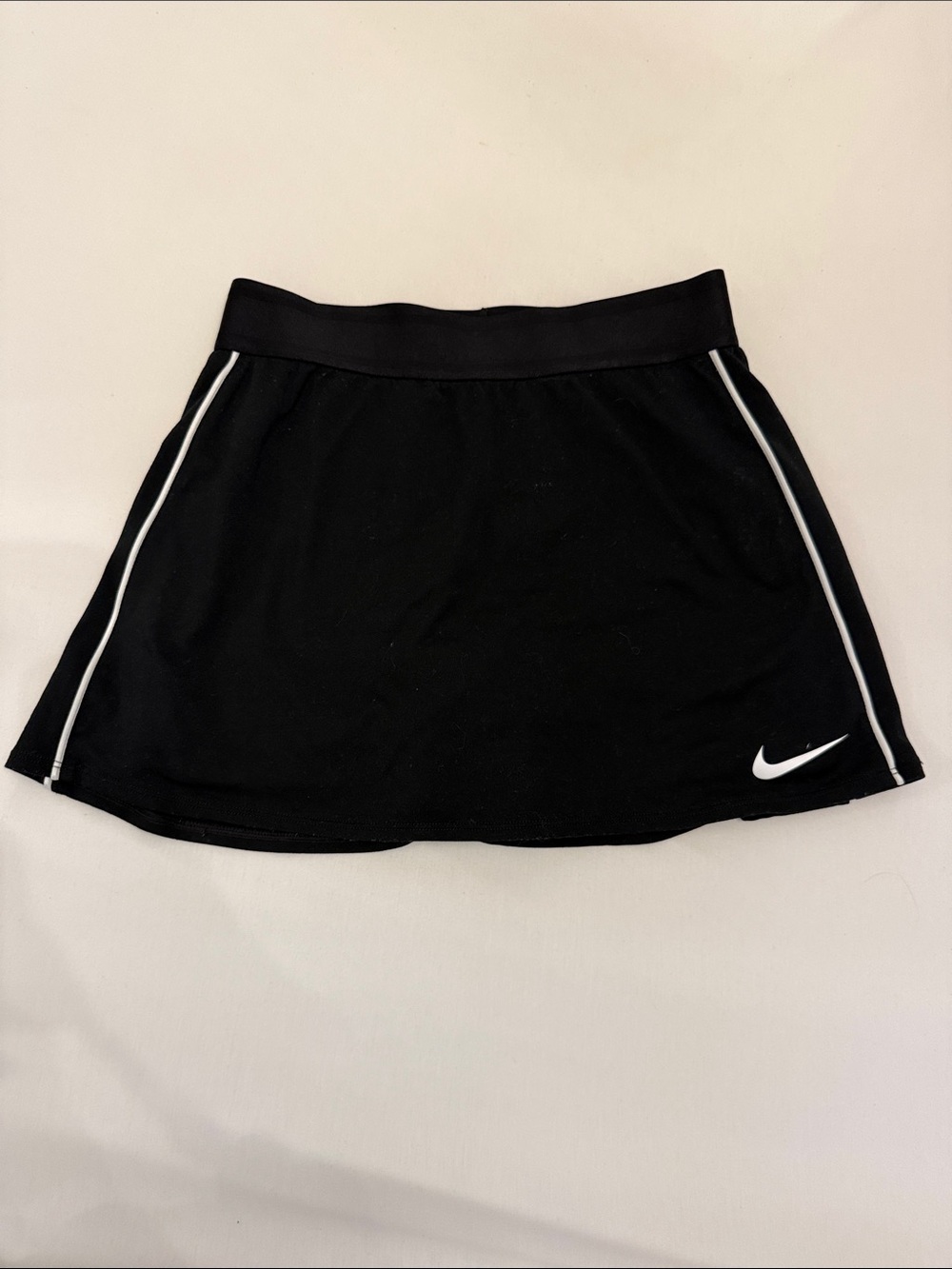 Nike Black Skort with White Swoosh and Piping